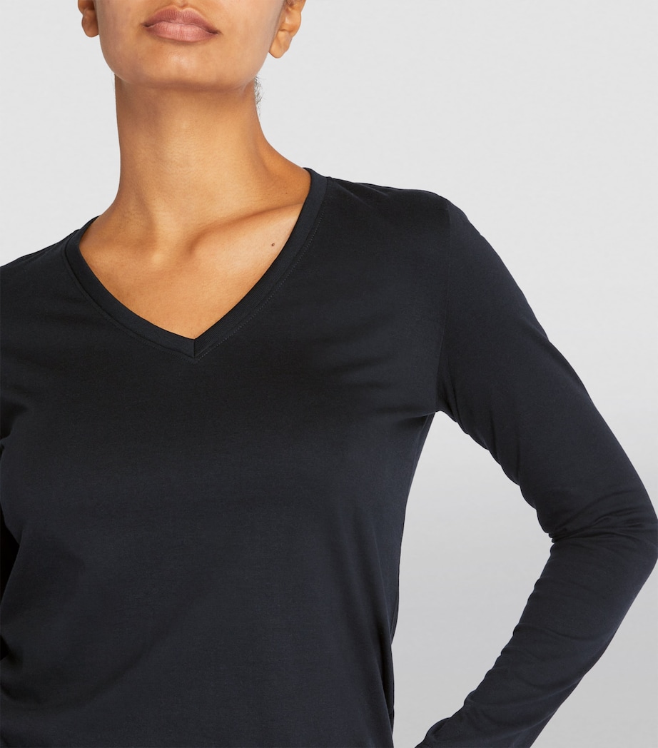 Falke Womens Long-Sleeved T-Shirt Black Image 6