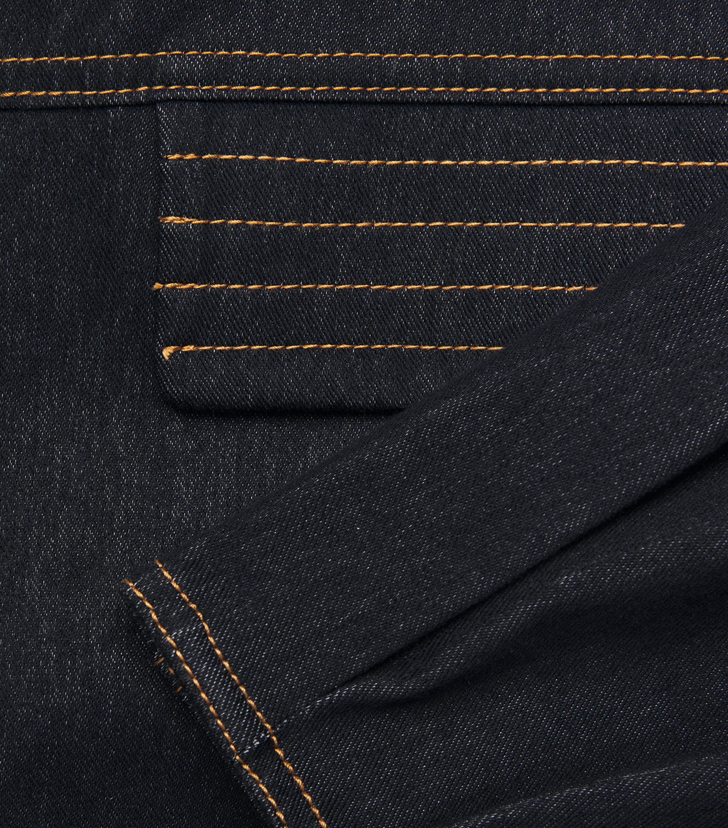 Denim Jersey Belted Jacket 003 MIDNIGHT BLUE Image 6