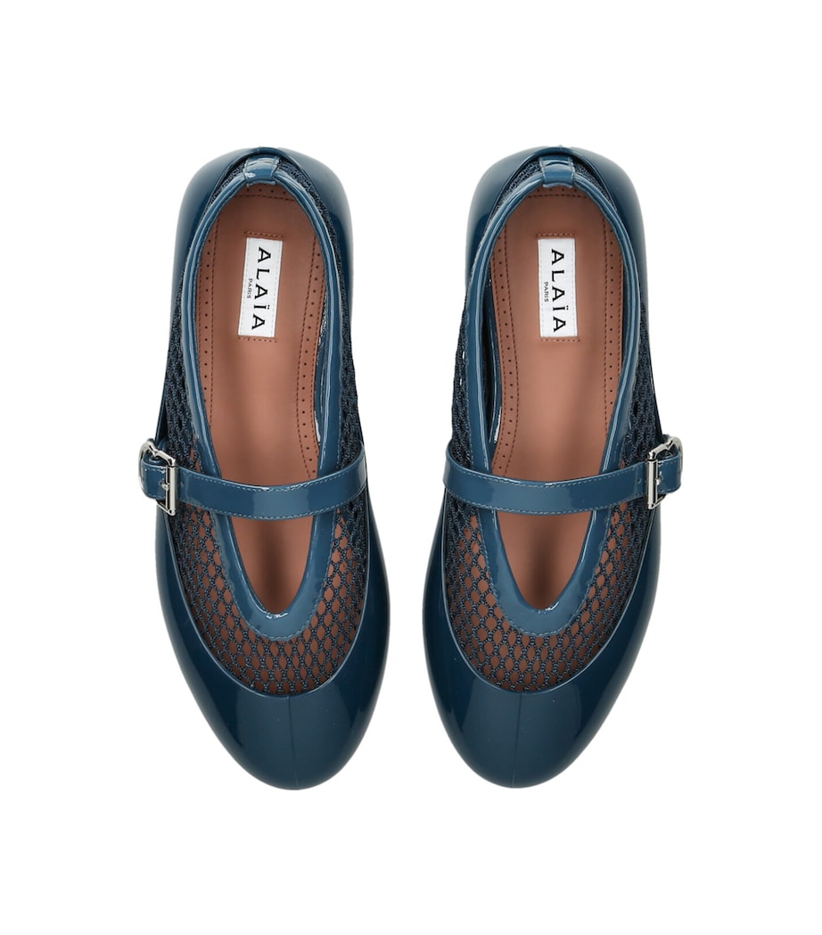 Rubber Ballet Flats BLUE Image 4