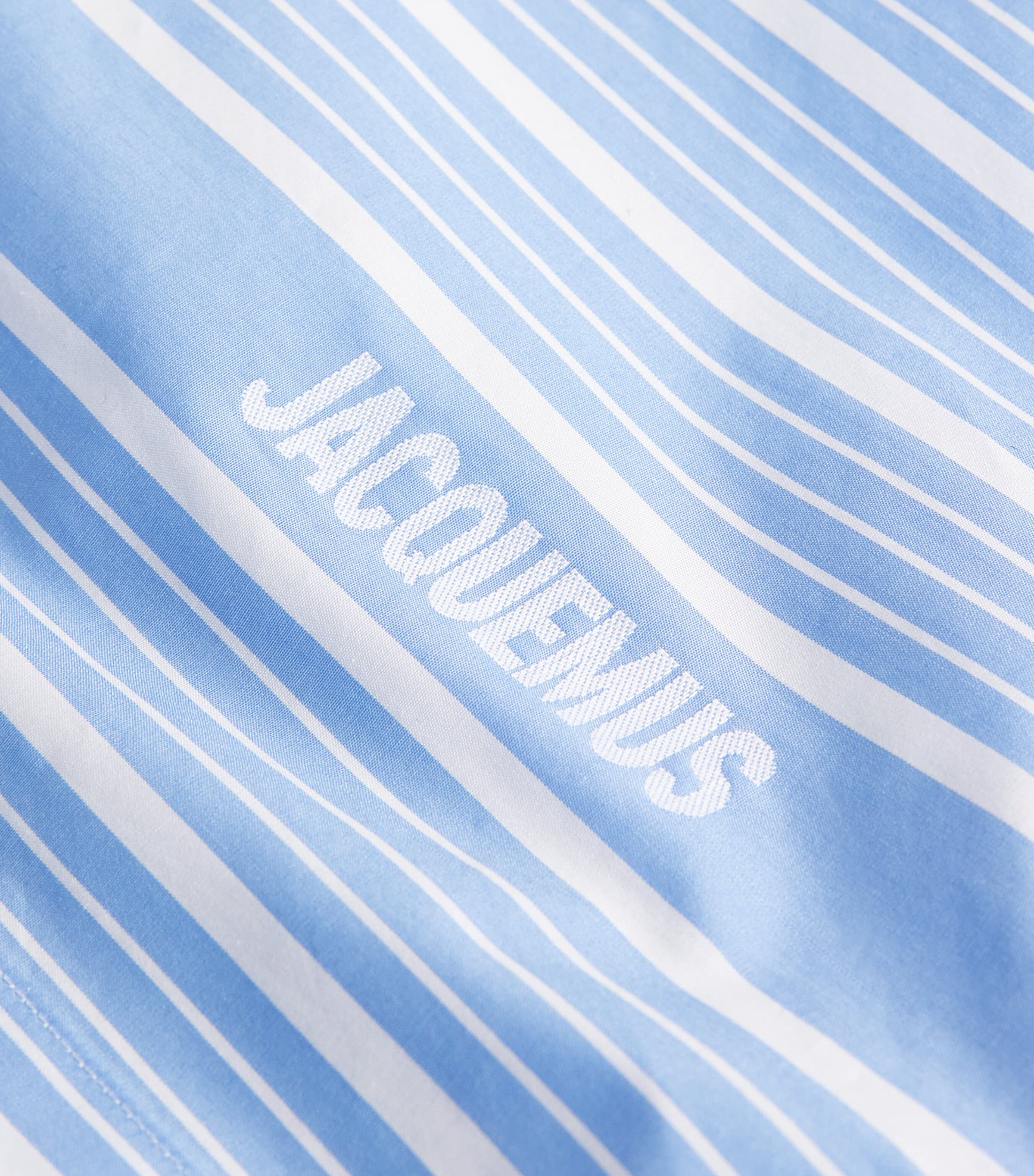 Cotton Striped Simo Shirt BUSINESS BIG LOGO Image 5