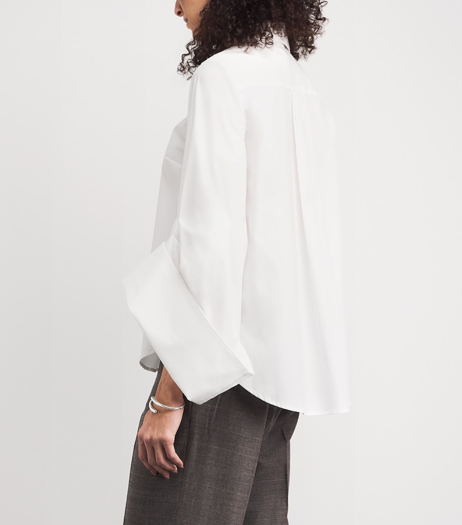 Palmer//Harding Womens Cotton Twill Intention Shirt White Cotton Twill Image 5