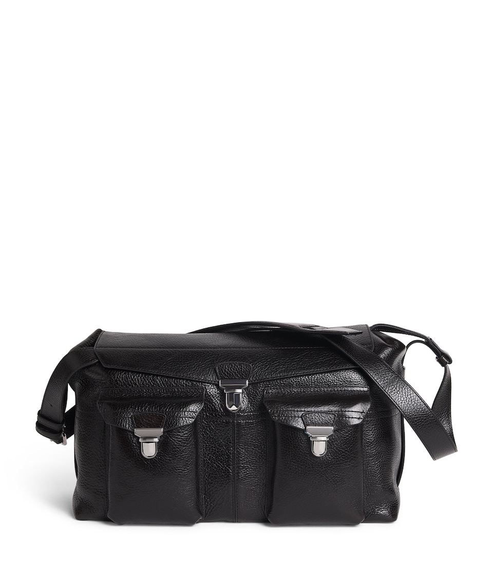 Lemaire Nappa Leather Gear Week-End Bag Espresso/