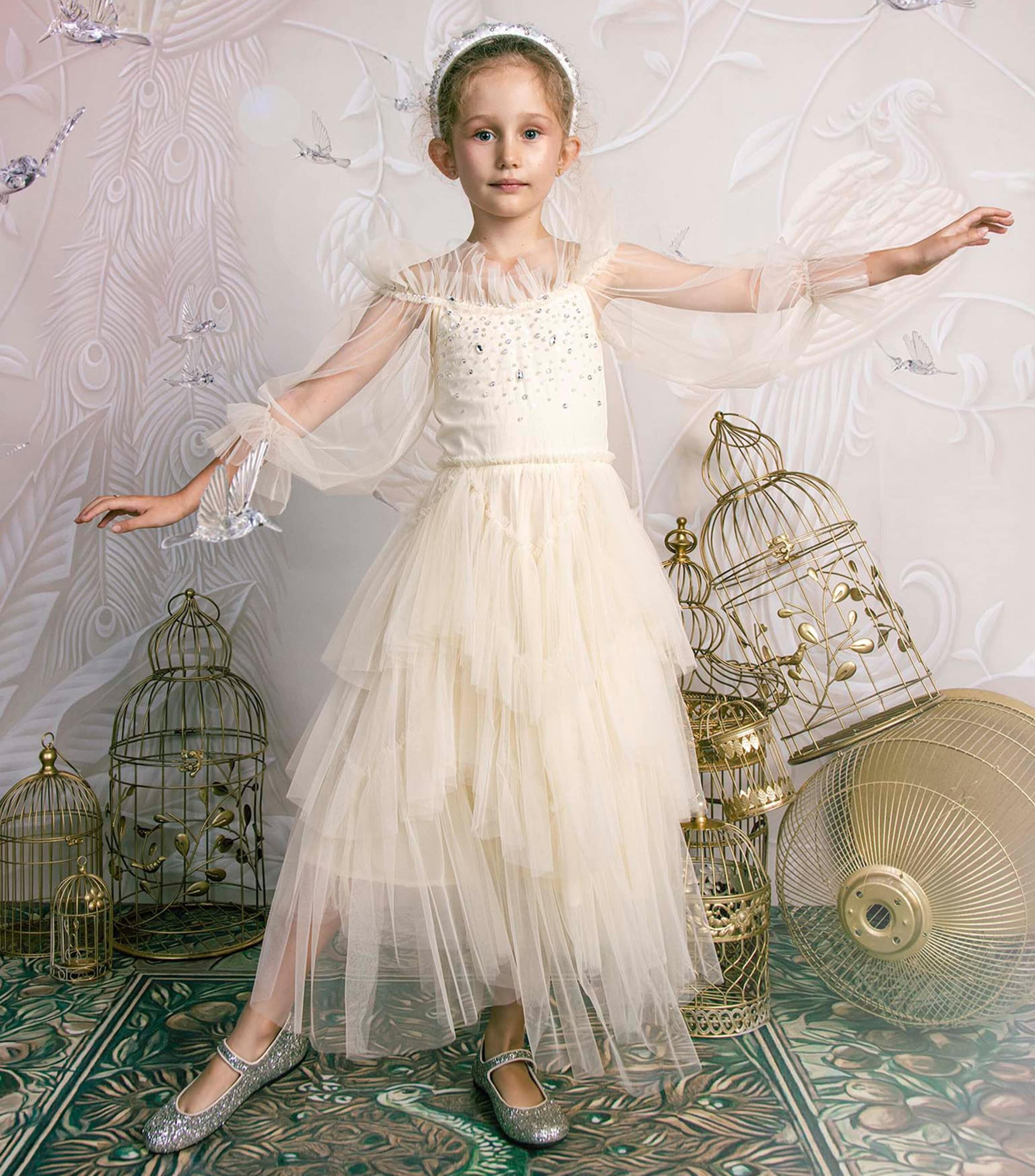 Tutu Du Monde Embellished Tinker Tutu Dress (2-11 Years) Daffodil Image 2