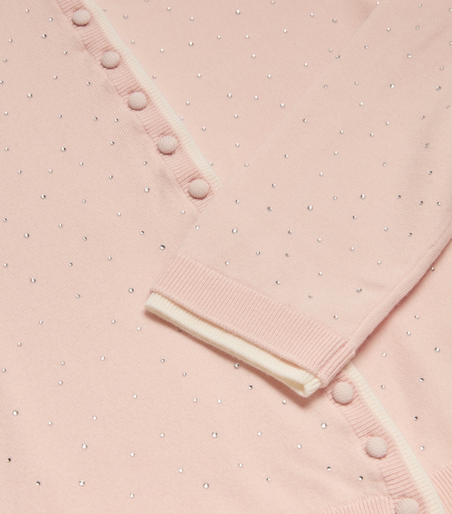 Wool-Blend Embellished Cardigan PINK Image 2