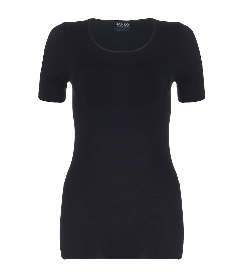 Cotton Seamless T-Shirt BLACK Image 1