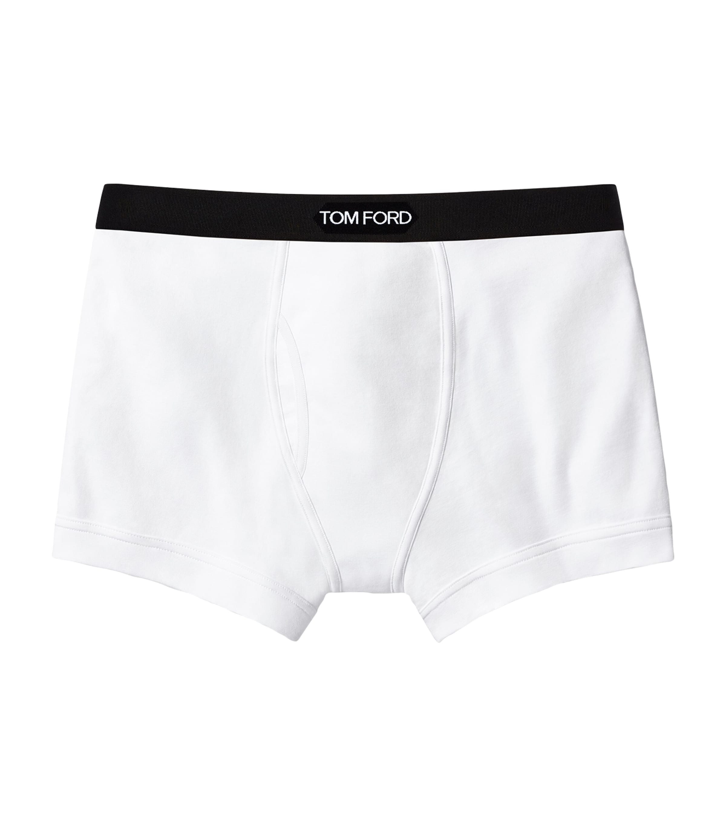 Tom Ford Stretch-cotton Logo Boxers In White