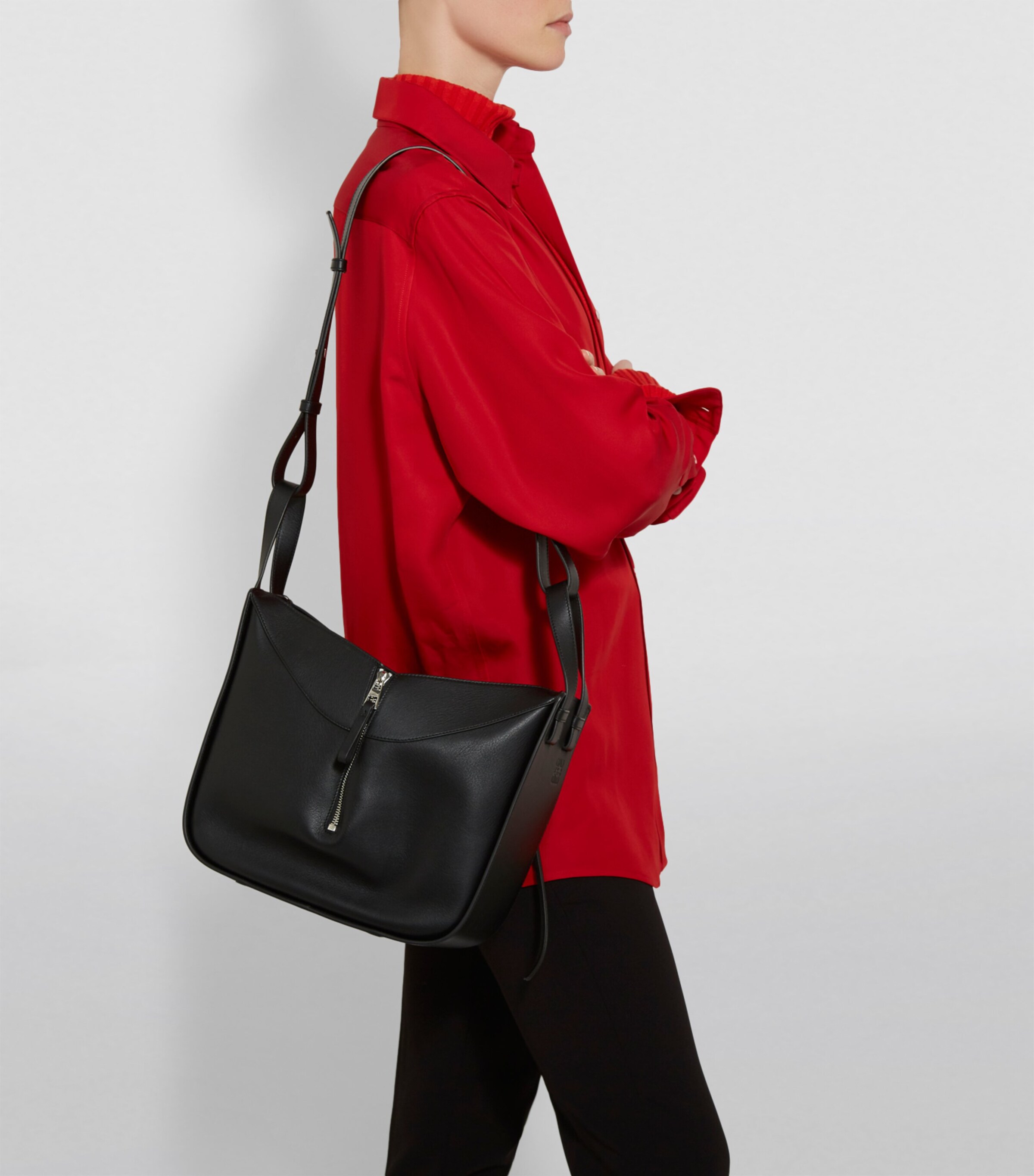 Small Leather Hammock Top-Handle Bag 1100 Image 10