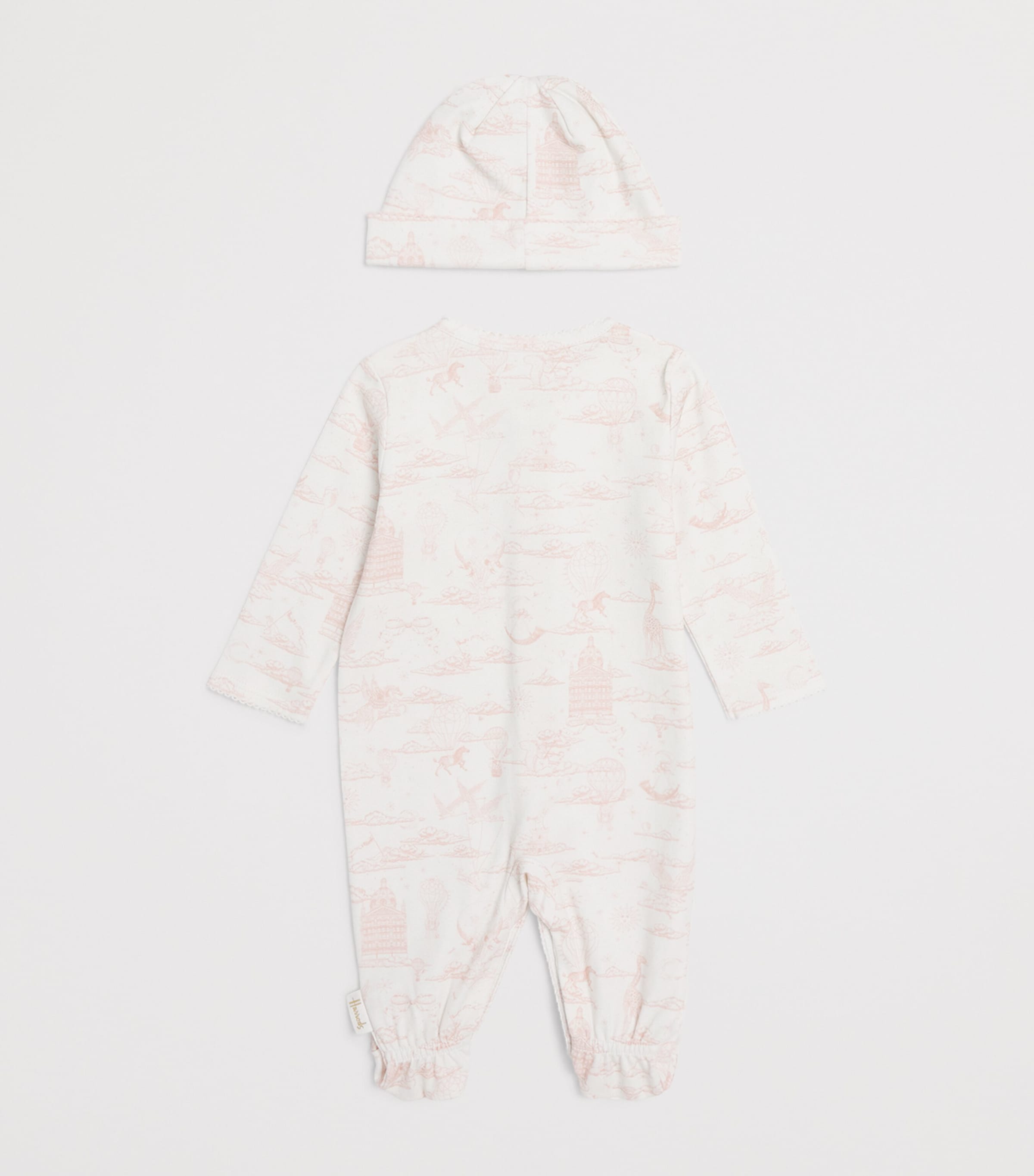 Cotton Balloon All-In-One and Hat Set (0-18 Months) PINK Image 2