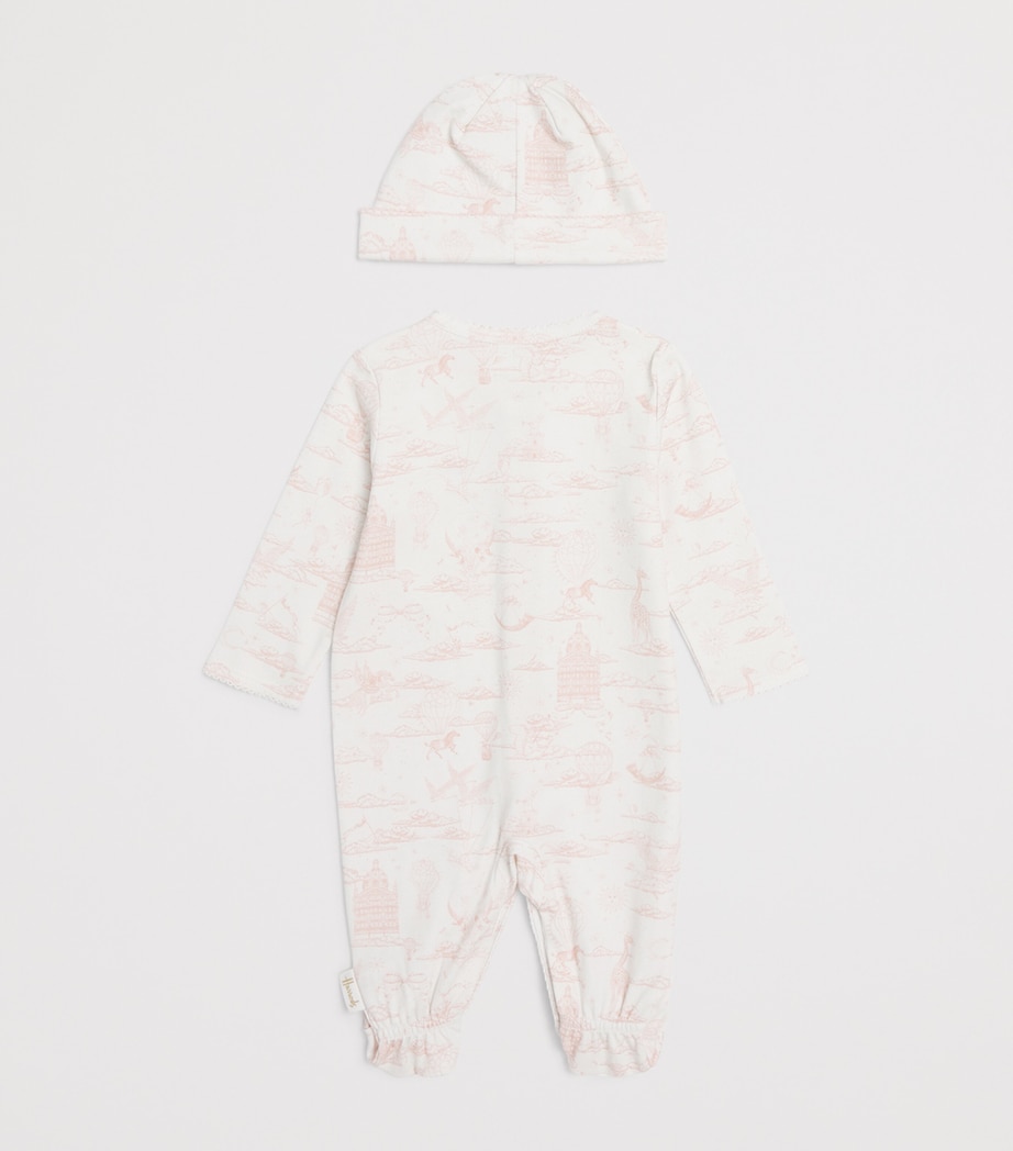 Cotton Balloon All-In-One and Hat Set (0-18 Months) PINK Image 2