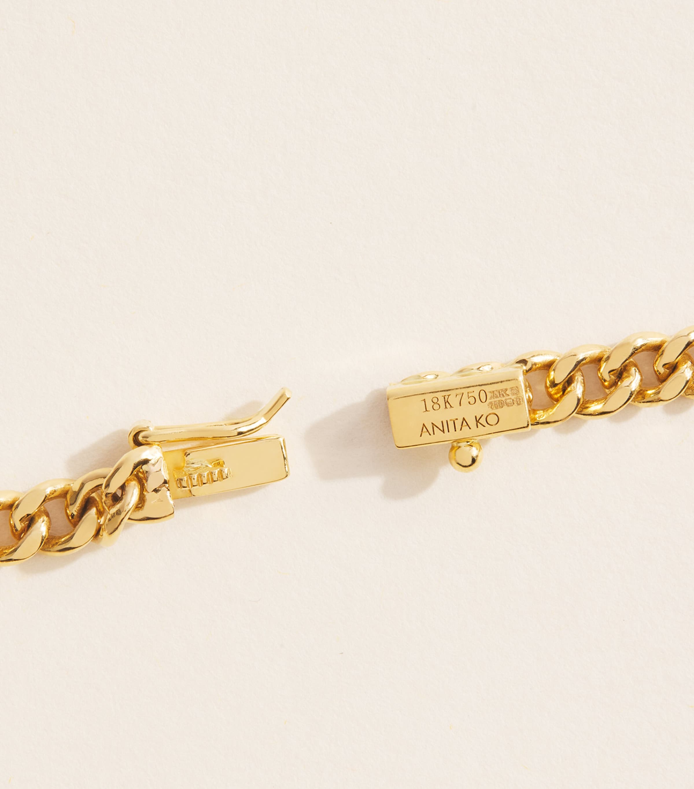 Anita Ko Yellow Gold and Emerald Chain Bracelet Yellow Gold Image 4