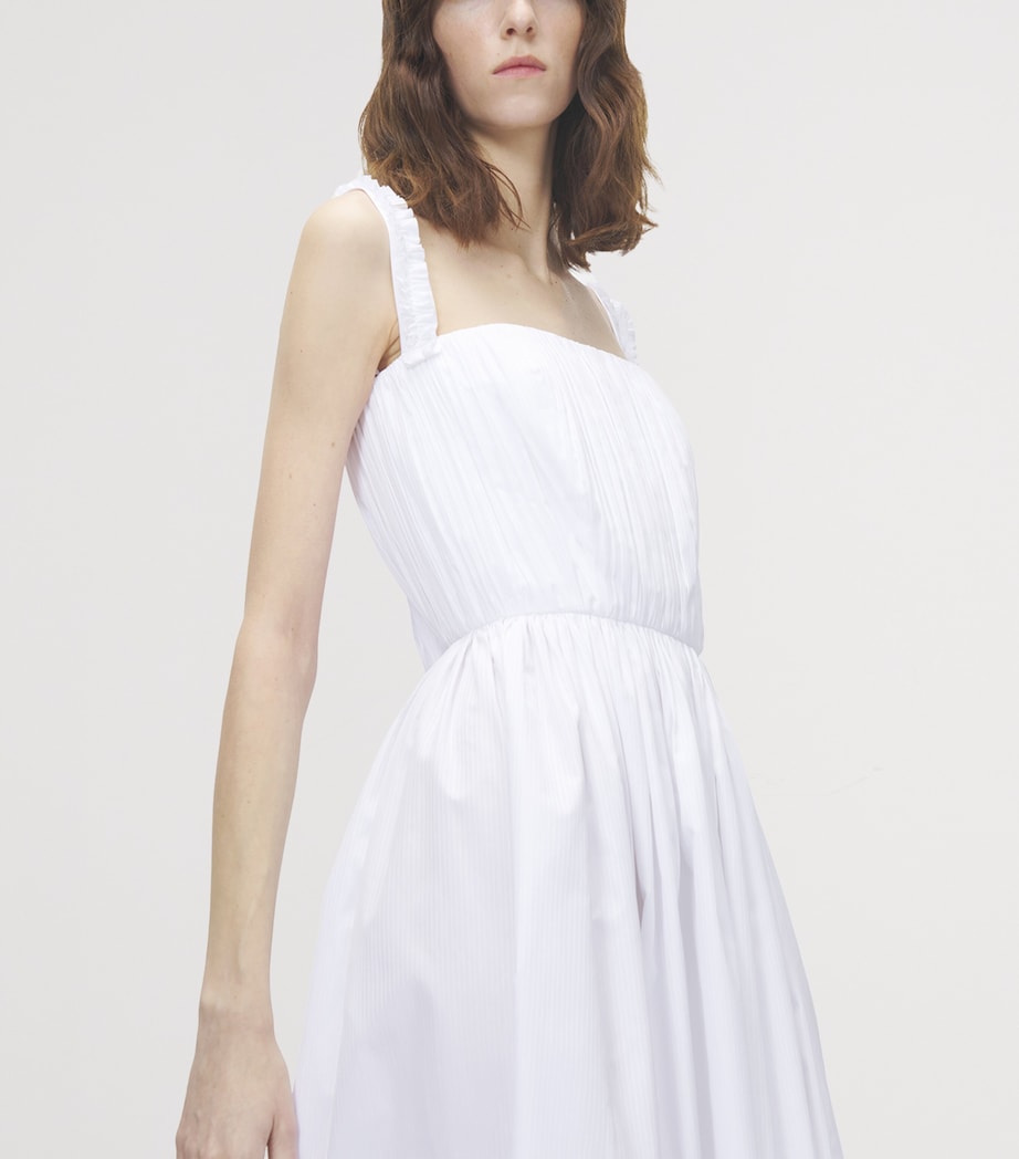 McQueen Womens Cotton Stripe Midi Dress Image 6