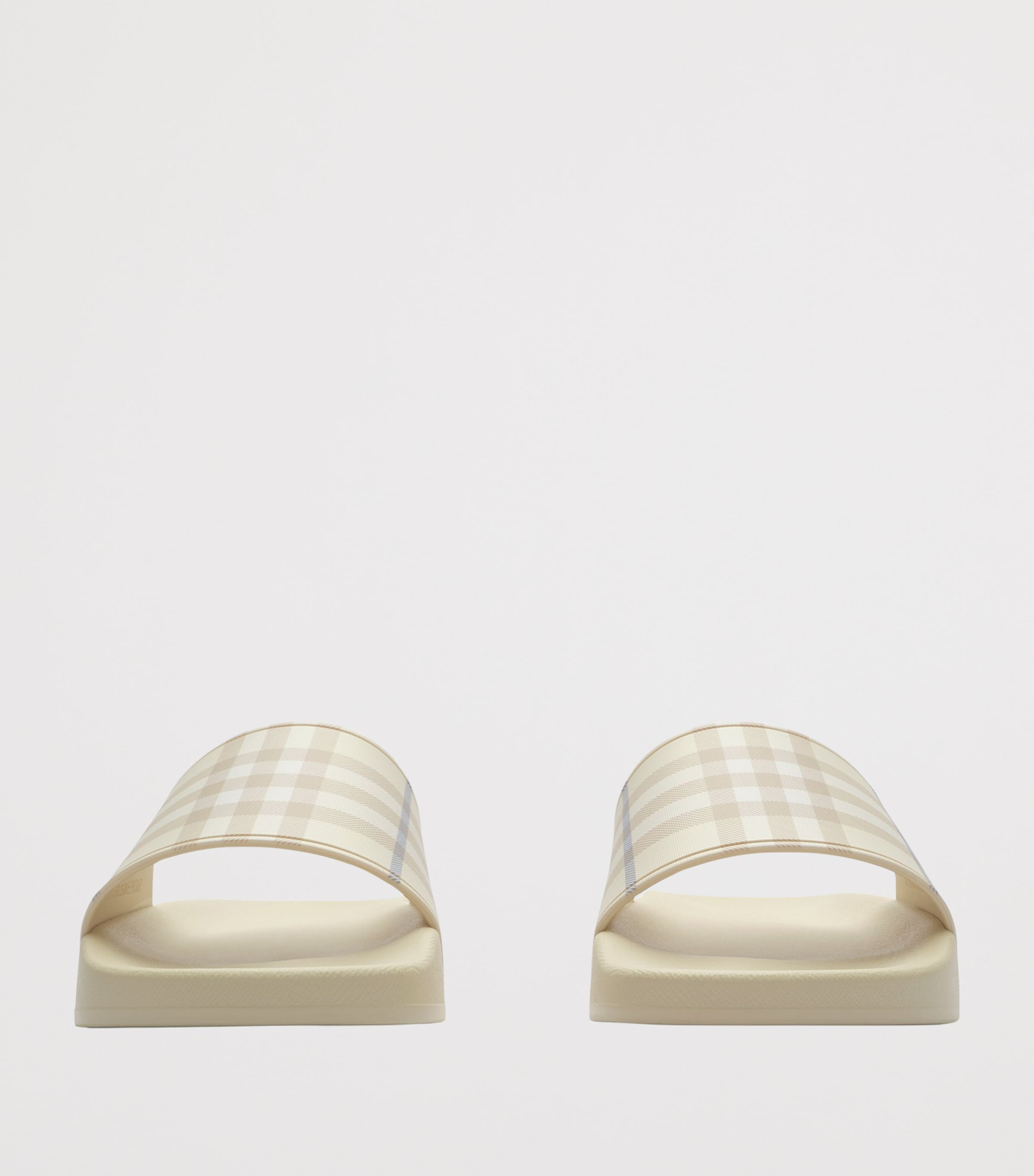 Burberry Check Slides Sesame Beige Ip Chk Image 2