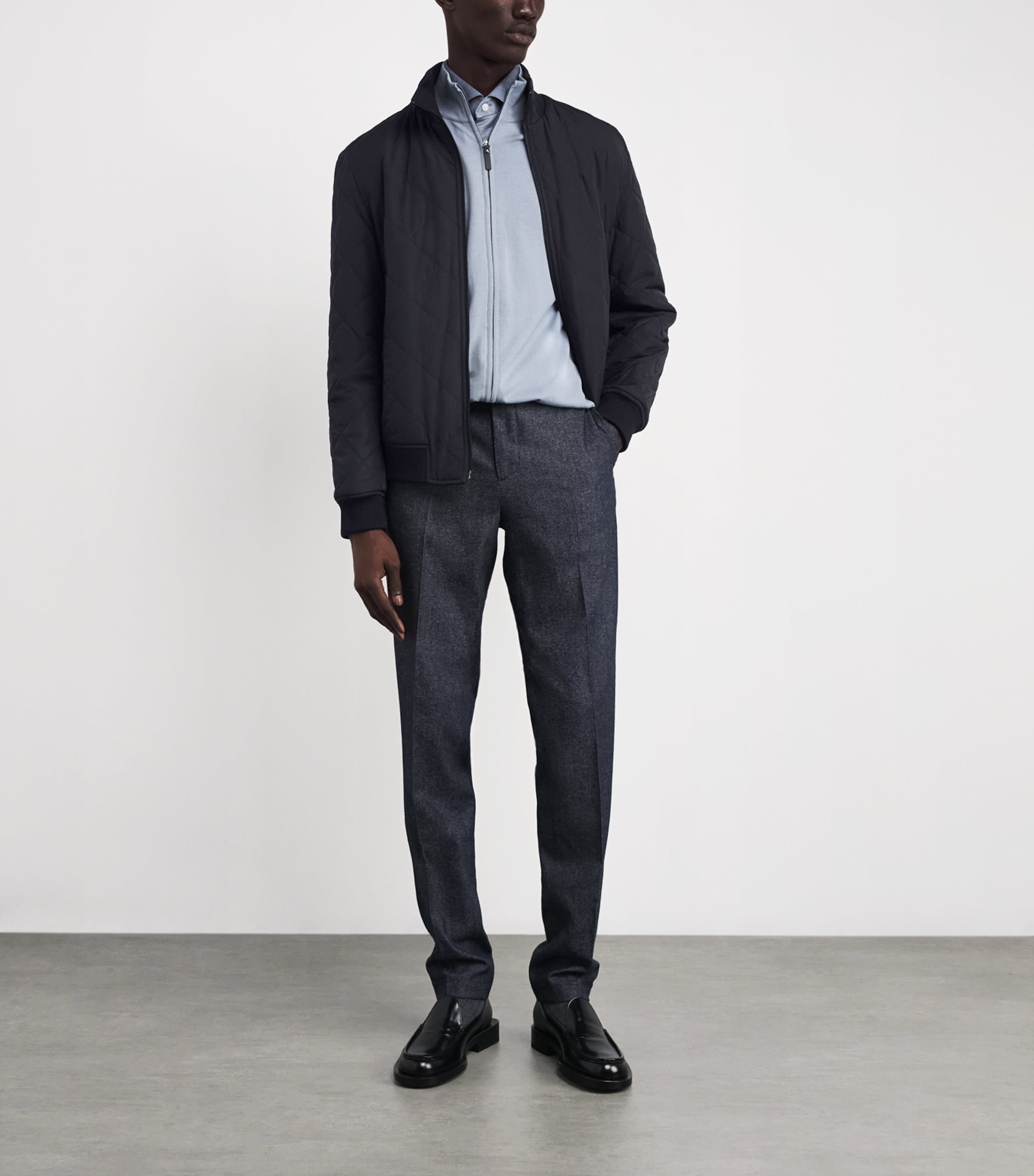 Reversible Bomber Jacket 01 BLUE NAVY Image 2