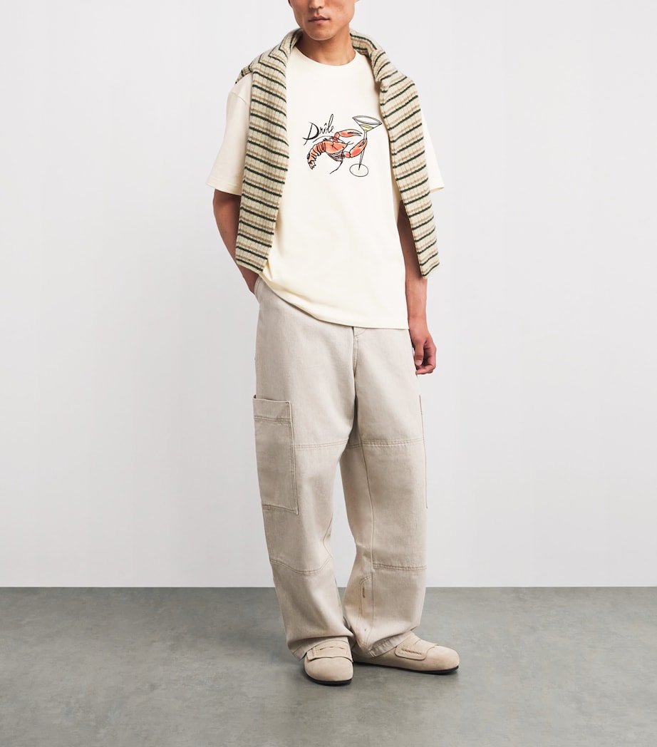 Cotton Lobster Martini T-Shirt OW / OFF WHITE Image 2