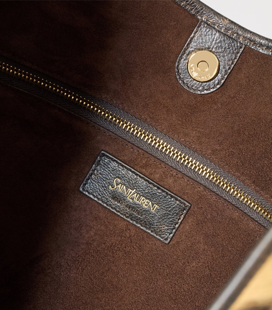 Saint Laurent Medium Leopard Print Mombasa Shoulder Bag Image 4