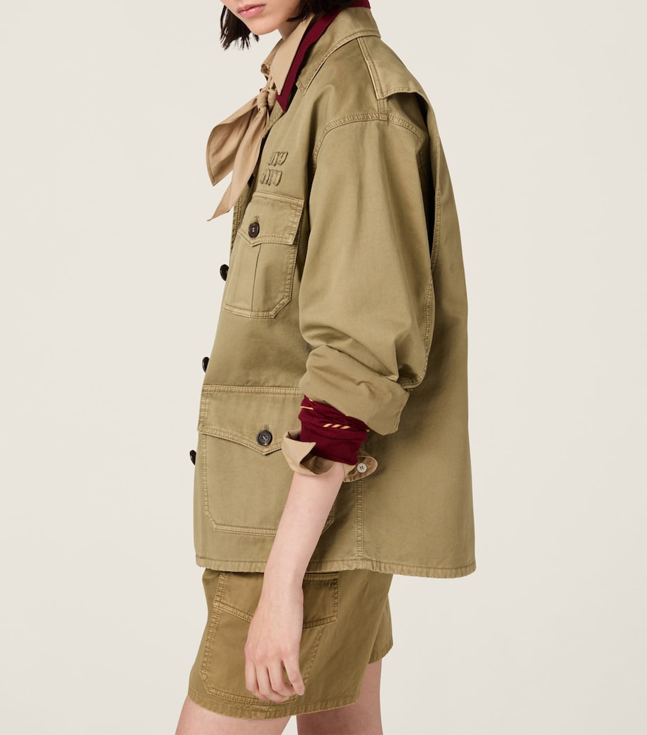 Satin Garment-Dyed Utility Jacket F0393 Image 5