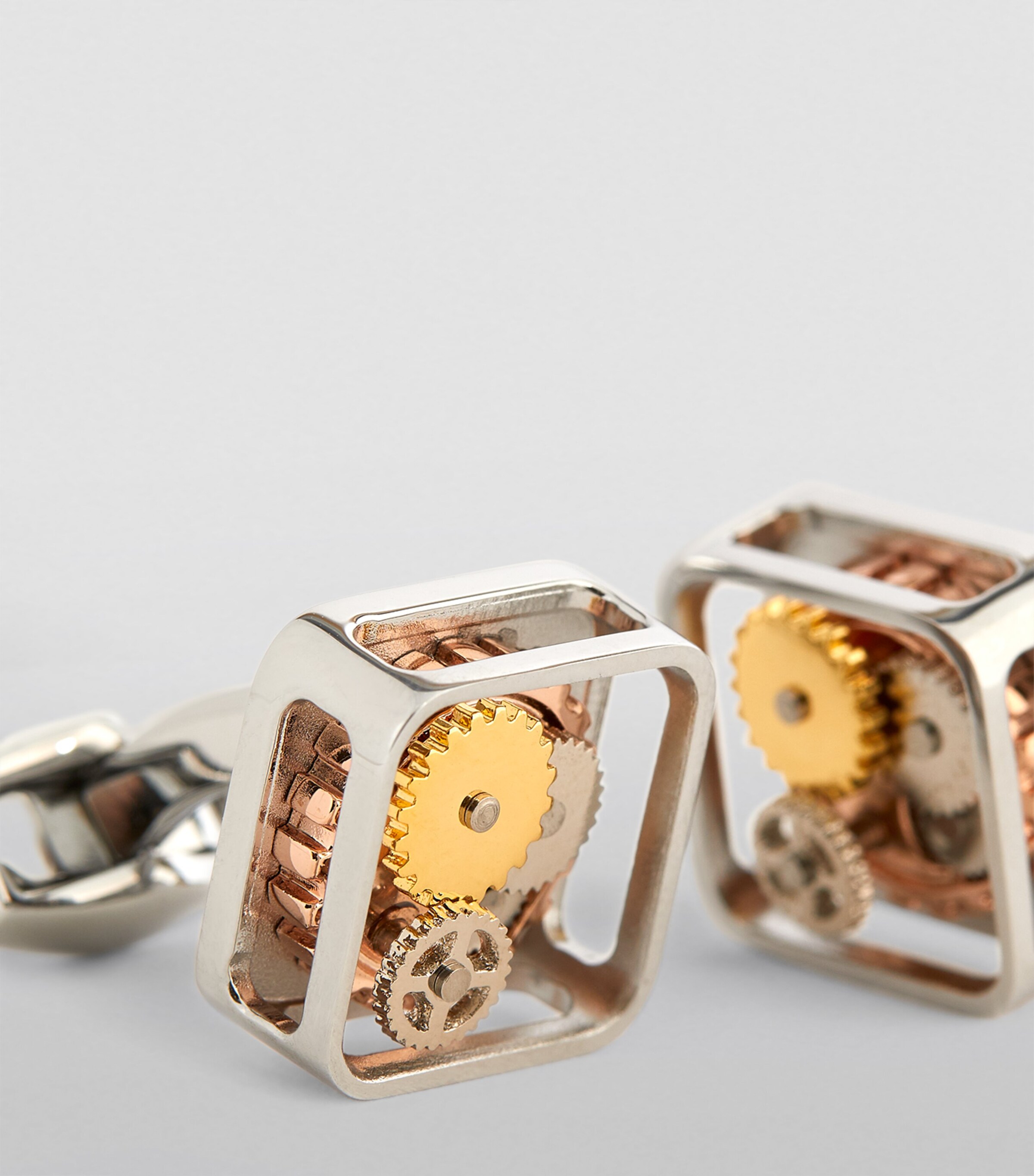 Square Gear Cufflinks SILVER SILVER Image 9