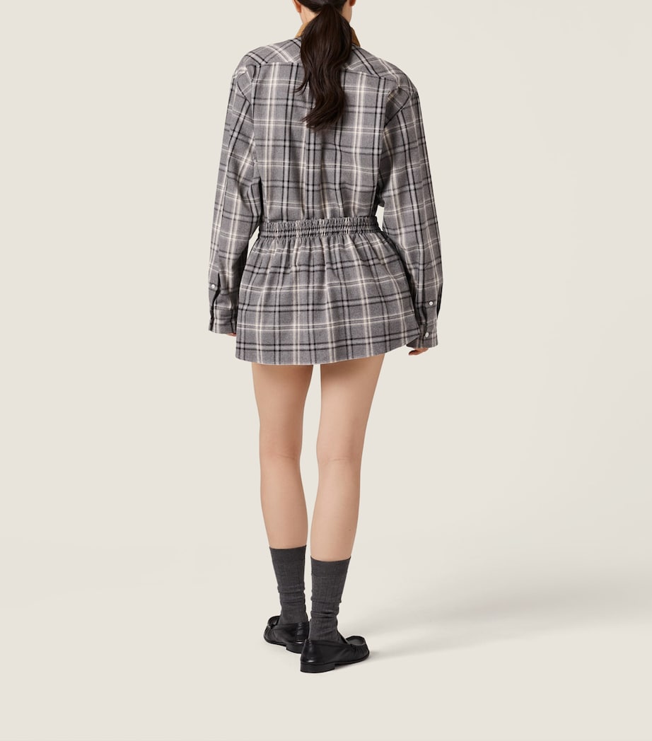 Miu Miu Womens Cotton Flannel Shirt Image 3