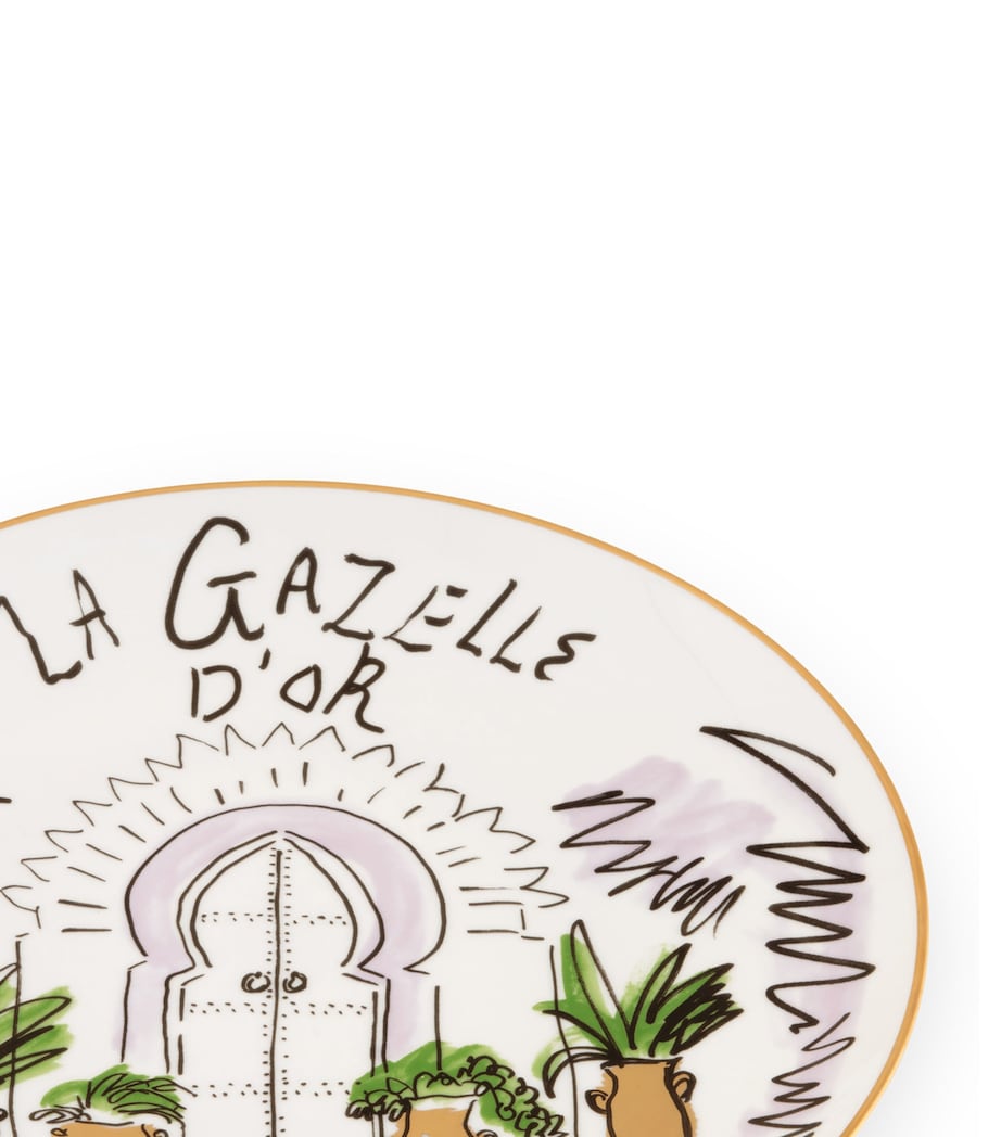 x Luke Edward Hall La Gazelle D’Or Decorative Plate (27cm) G00131600 Image 2