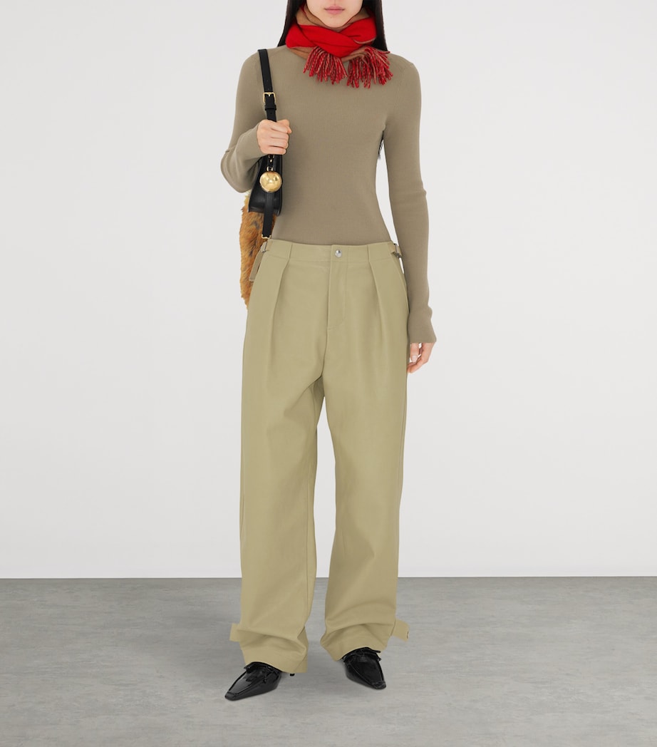 Cashmere Reversible Scarf PILLAR / CAMEL Image 4