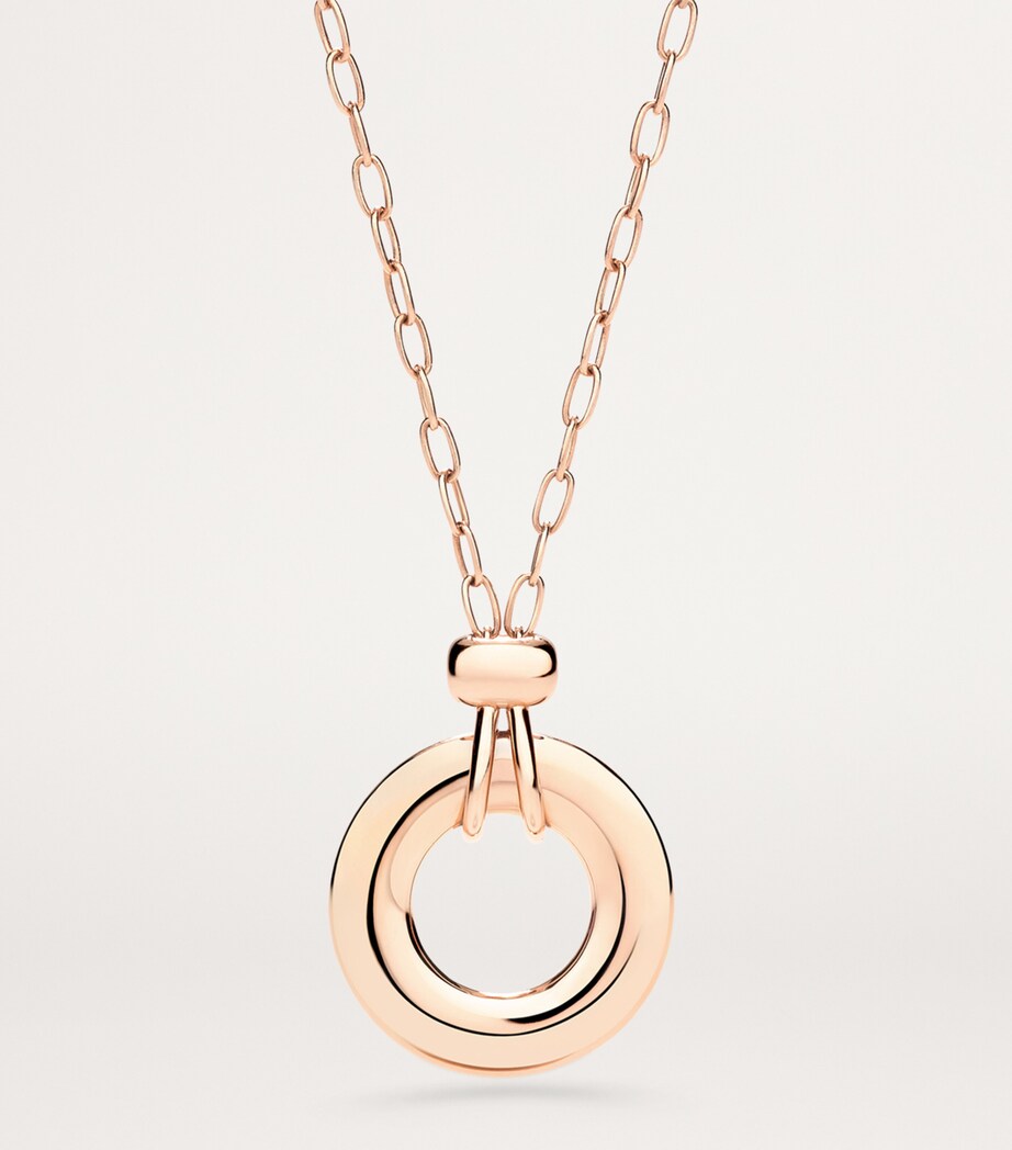 Rose Gold and Diamond Iconica Pendant Necklace DB000 Image 2