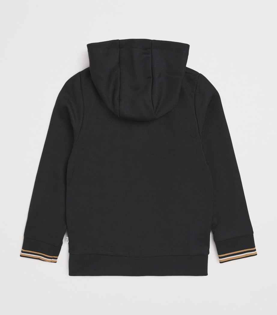 Cotton-Blend Logo Zip Hoodie (4-16 Years) BLACK Image 2