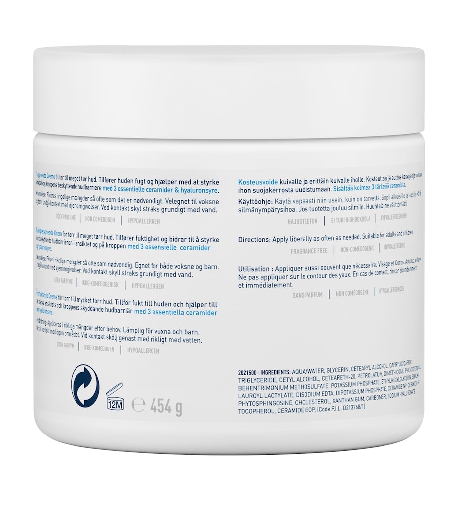 CERAVE Moisturising Cream Jar (454g) Image 2