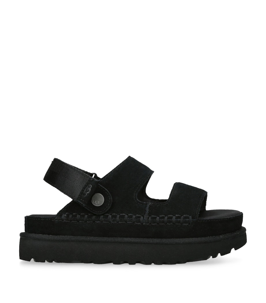 UGG Suede Goldenstar Glide Sandals Black Image 1