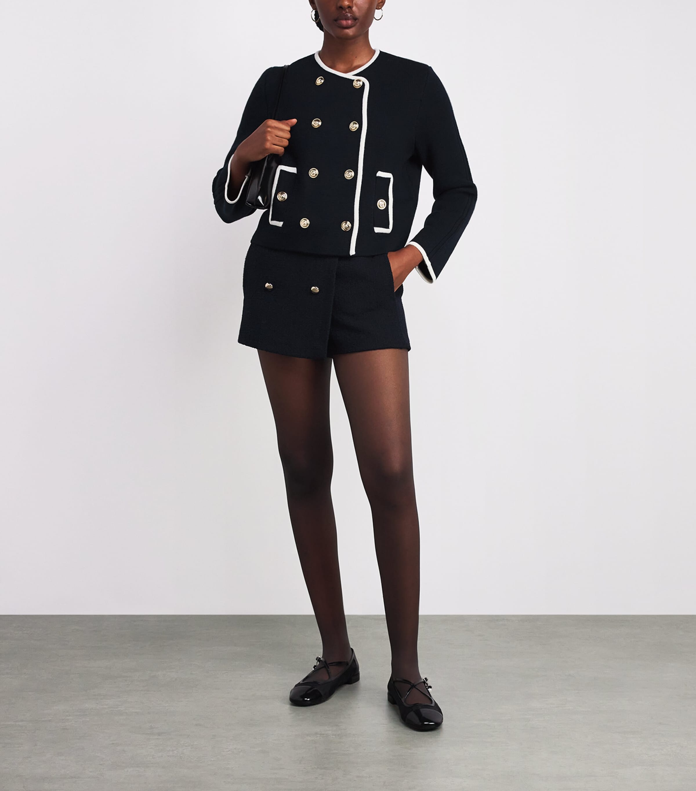 Knitted Cardigan NAVY Image 2