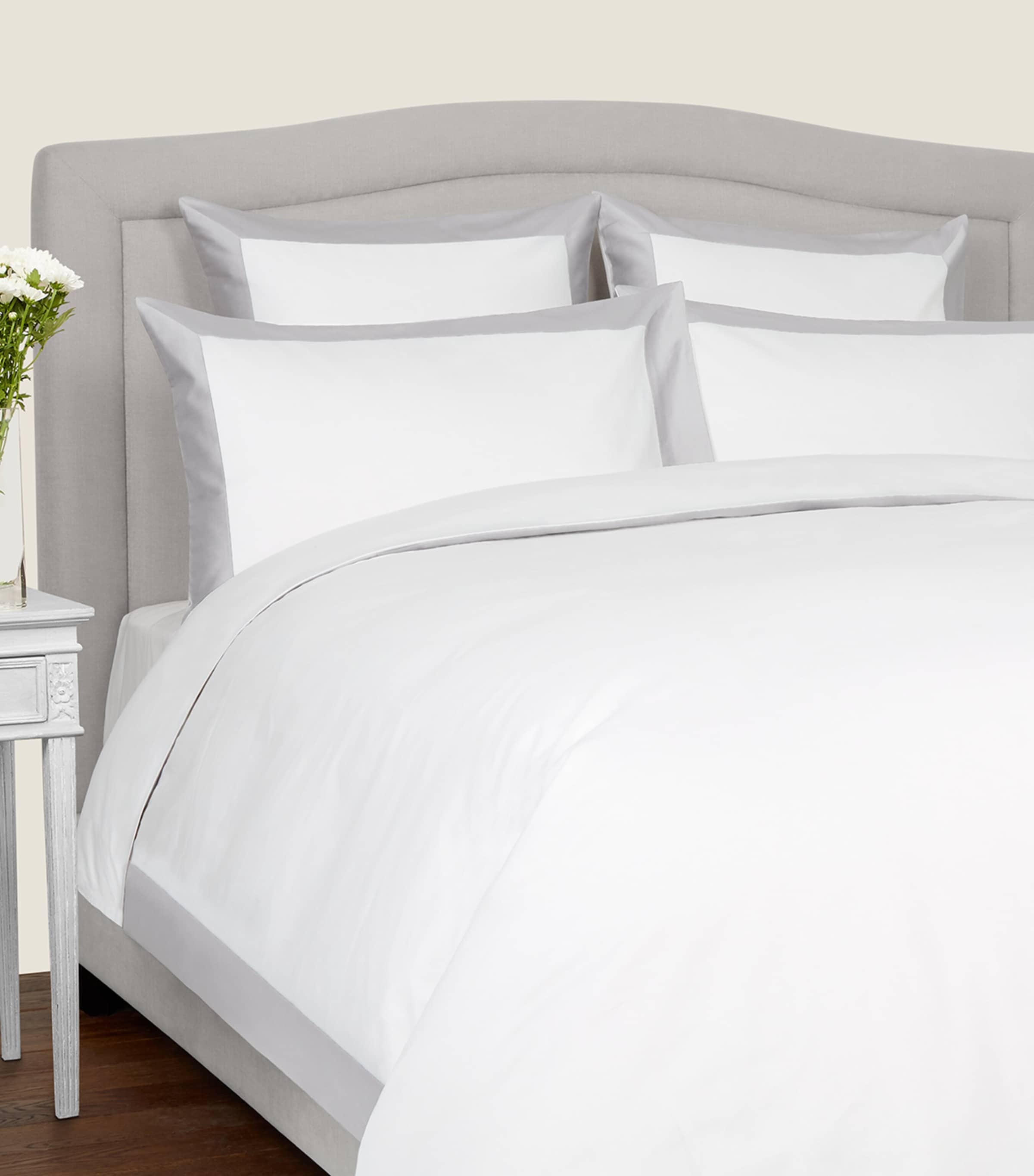 Frette Bold Super King Duvet Cover Set In Grey