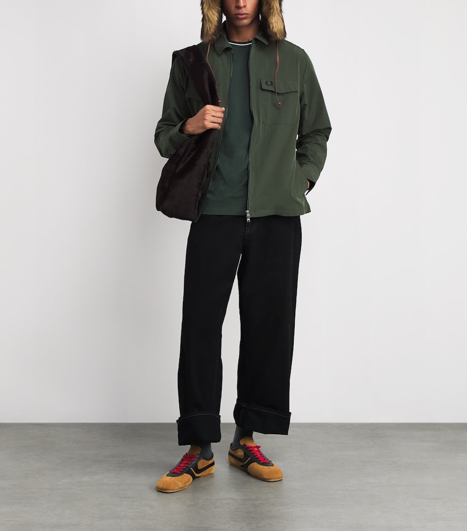Twin-Pocket Logo Overshirt 36A COURT GREEN Image 2