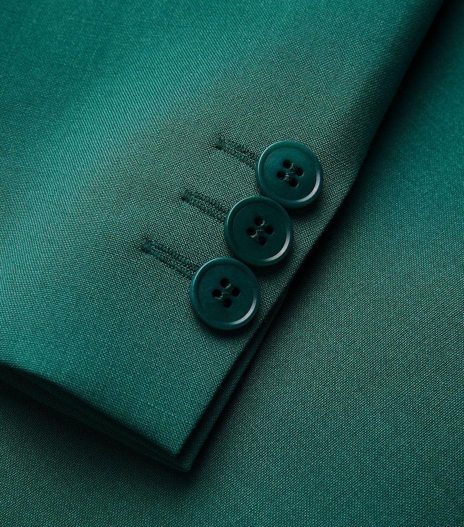 Virgin Wool Blazer GREEN Image 5