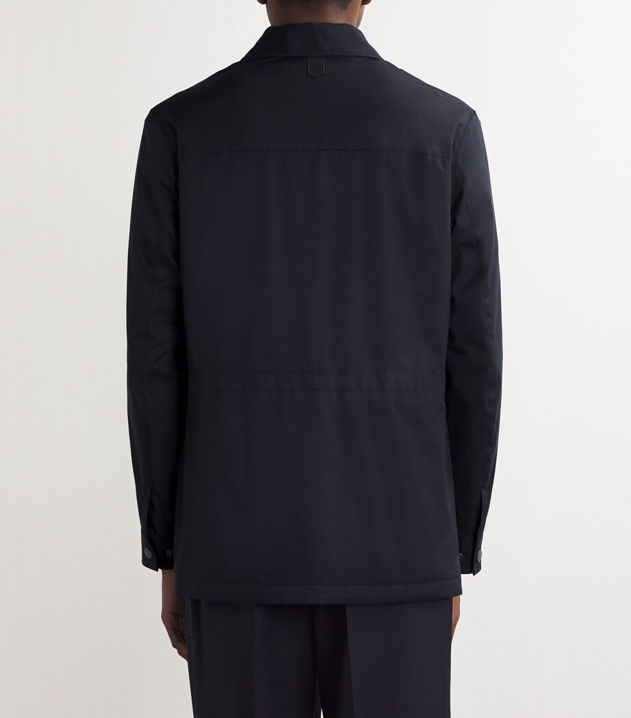 Concealed-Placket Collared Jacket 301 Image 4