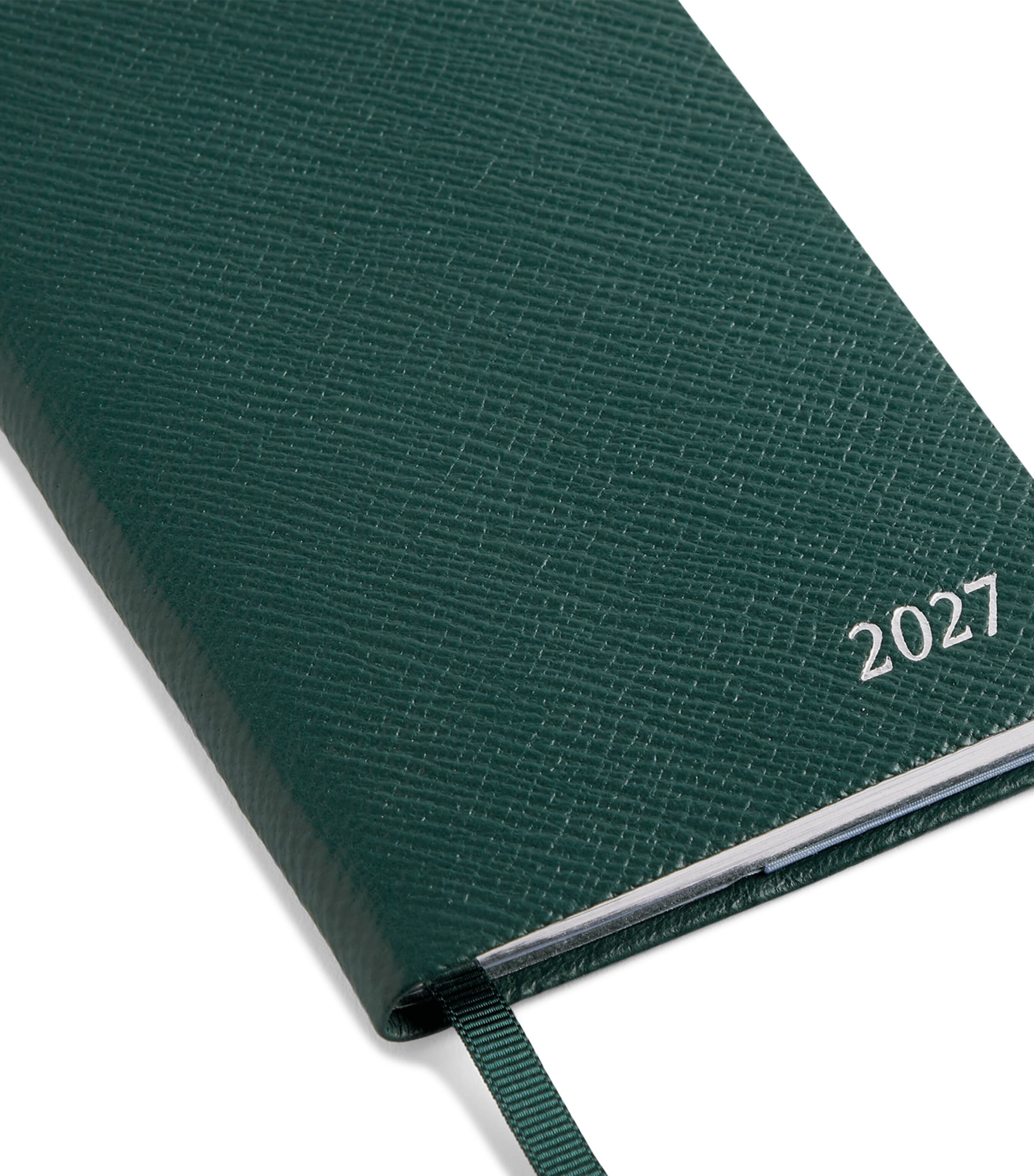 Smythson Leather Panama Weekly Diary 2027 Forest Green Image 5