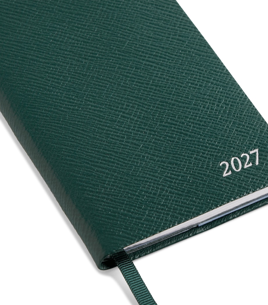 Smythson Leather Panama Weekly Diary 2027 Forest Green Image 5