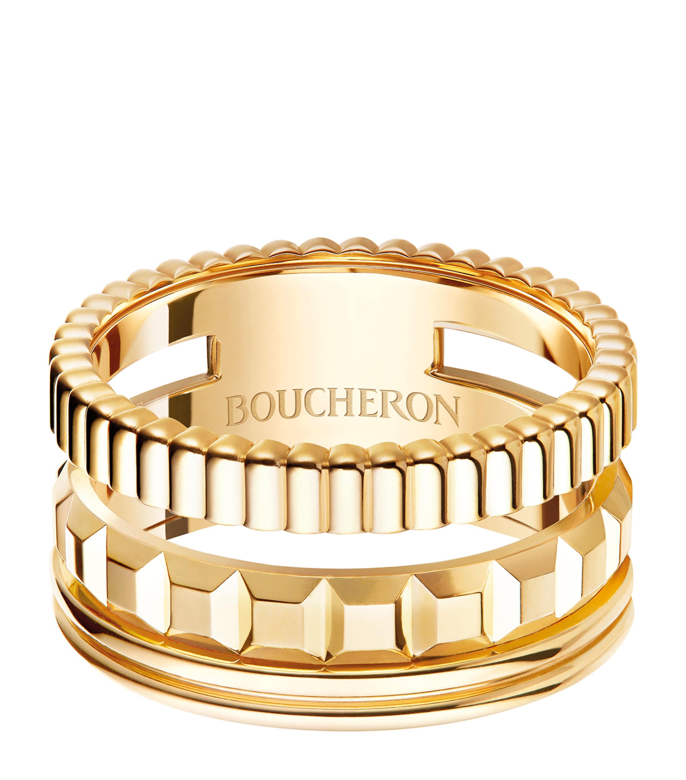 Boucheron Yellow Gold Quatre Radiant Ring In Gold