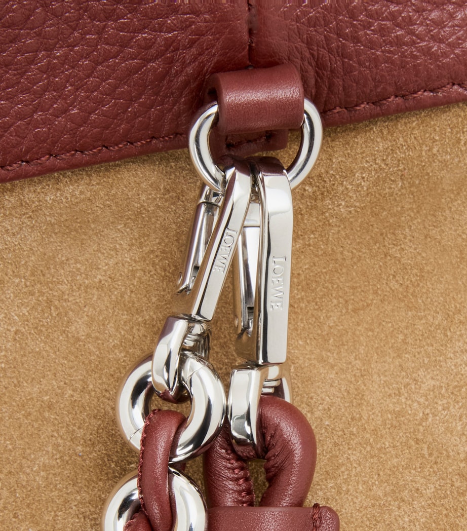 Medium Leather Flamenco Shoulder Bag MAHOGANY Image 10