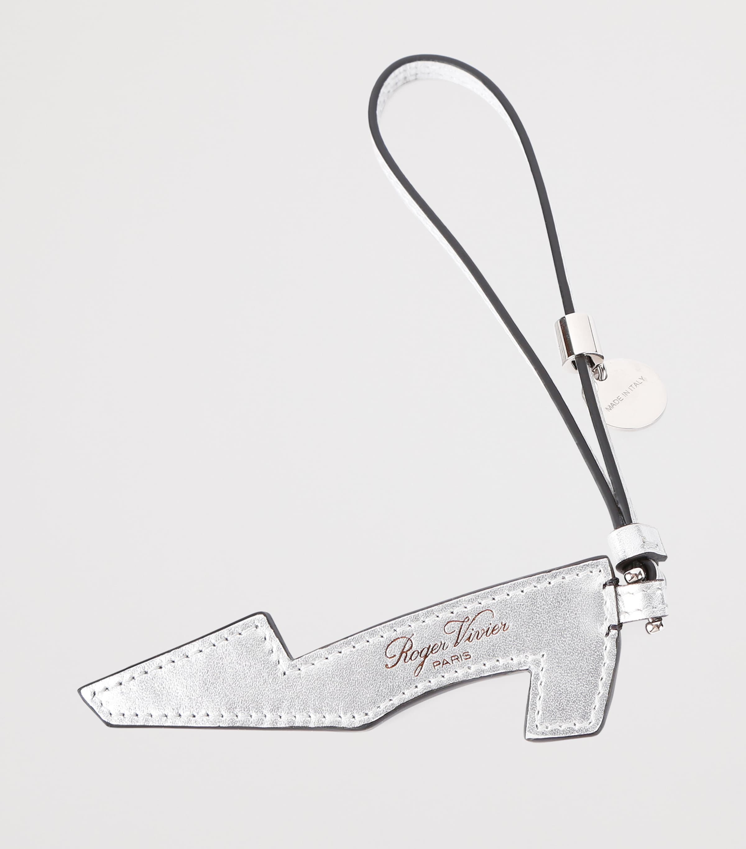 Leather Belle Vivier Bag Charm BLACK Image 2