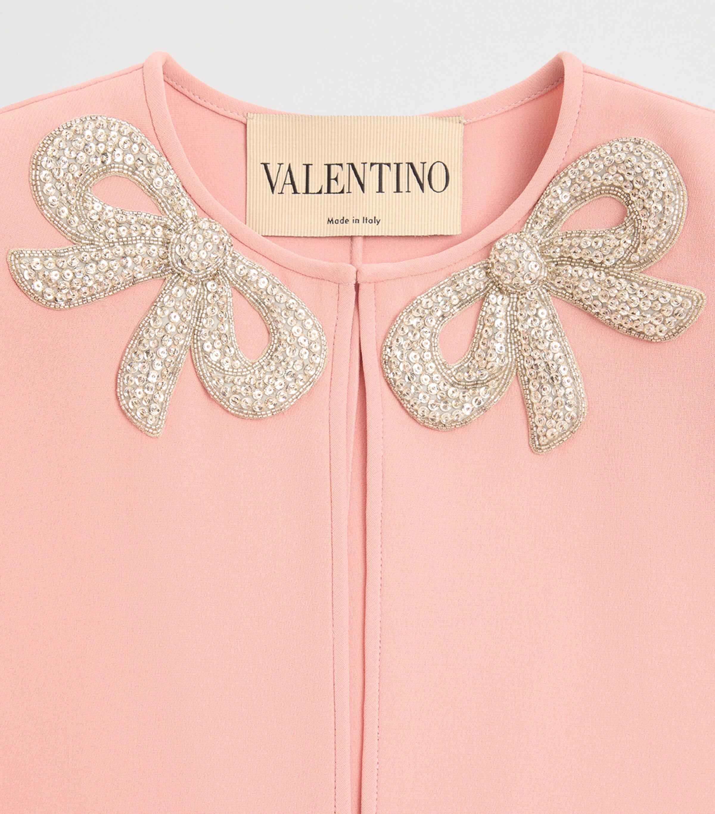 valentino pink dress with bows Valentino
