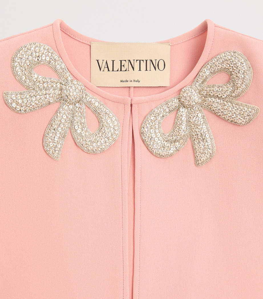 valentino pink dress with bows Valentino