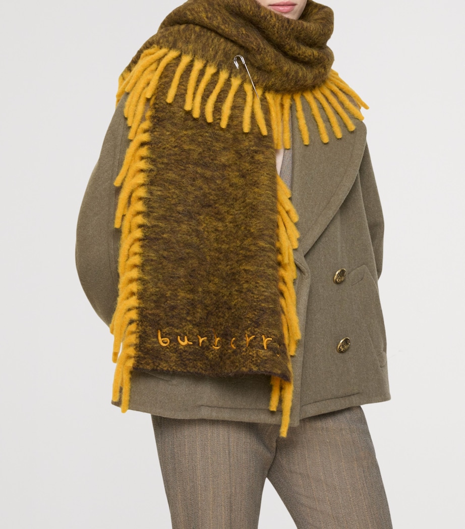 Alpaca Wool-Blend Happy Scarf CROWN YELLOWTREACLE Image 4