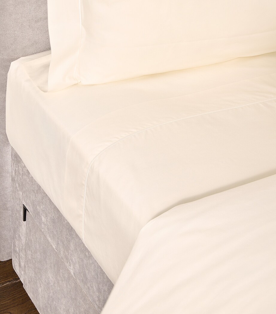 Chester Single Fitted Sheet (190cm x 90cm) IVORY Image 5
