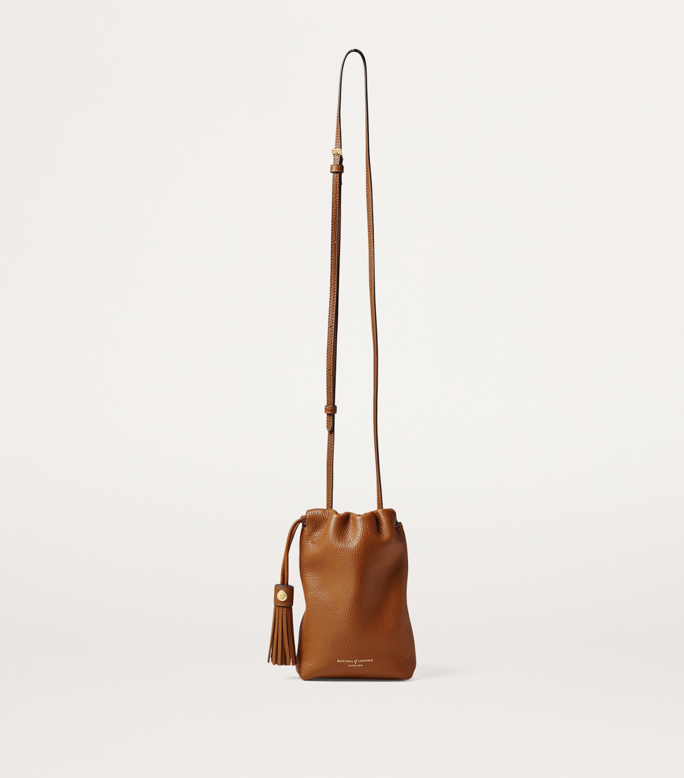 Leather Hudson Cross-Body Bag TAN Image 2
