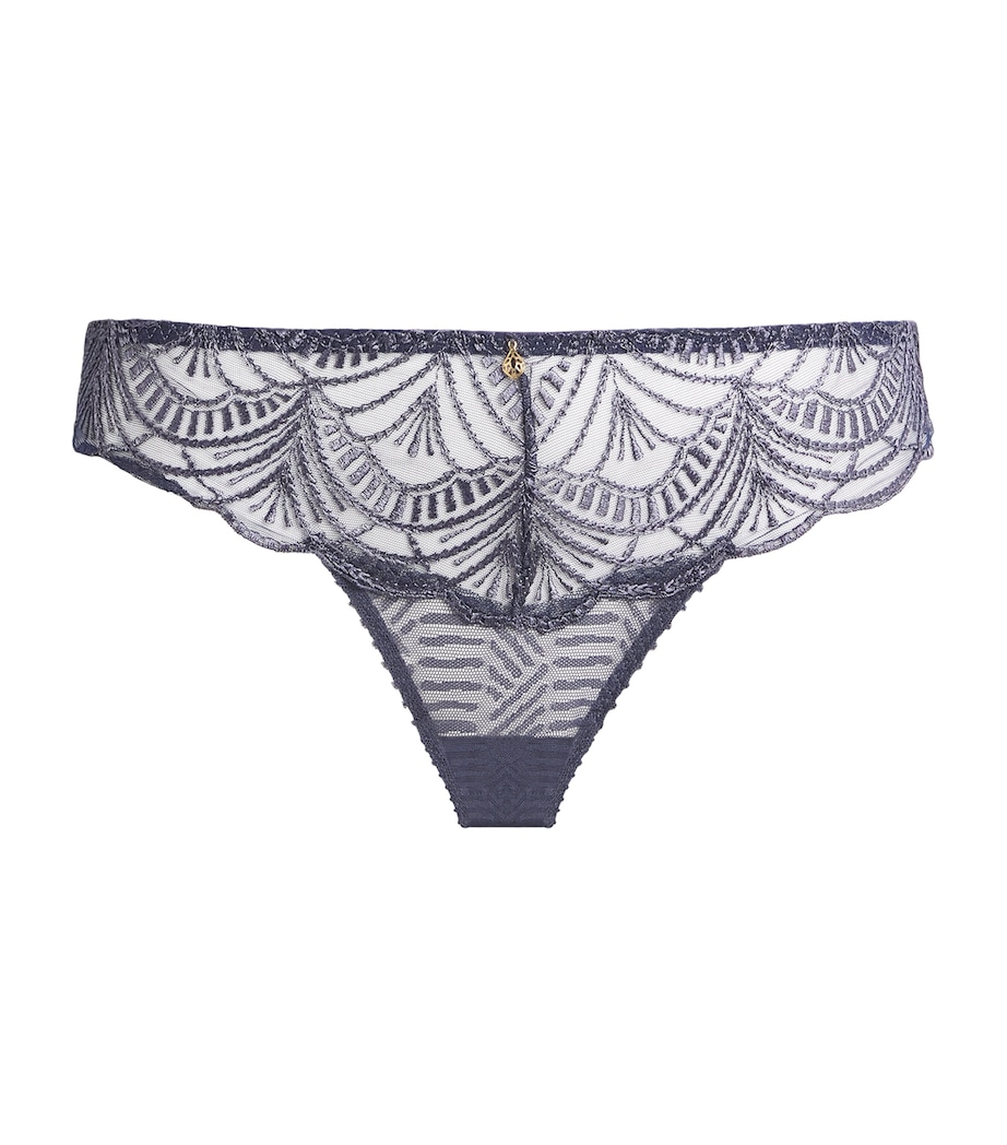 Lace Vibes Italian Briefs DENIM Image 1
