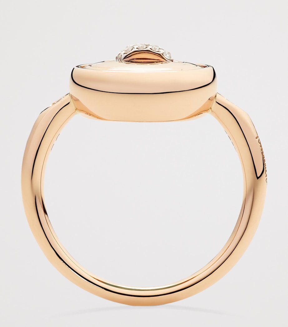 Rose Gold, Diamond and Turquoise Pom Pom Dot Ring DB0TU Image 5