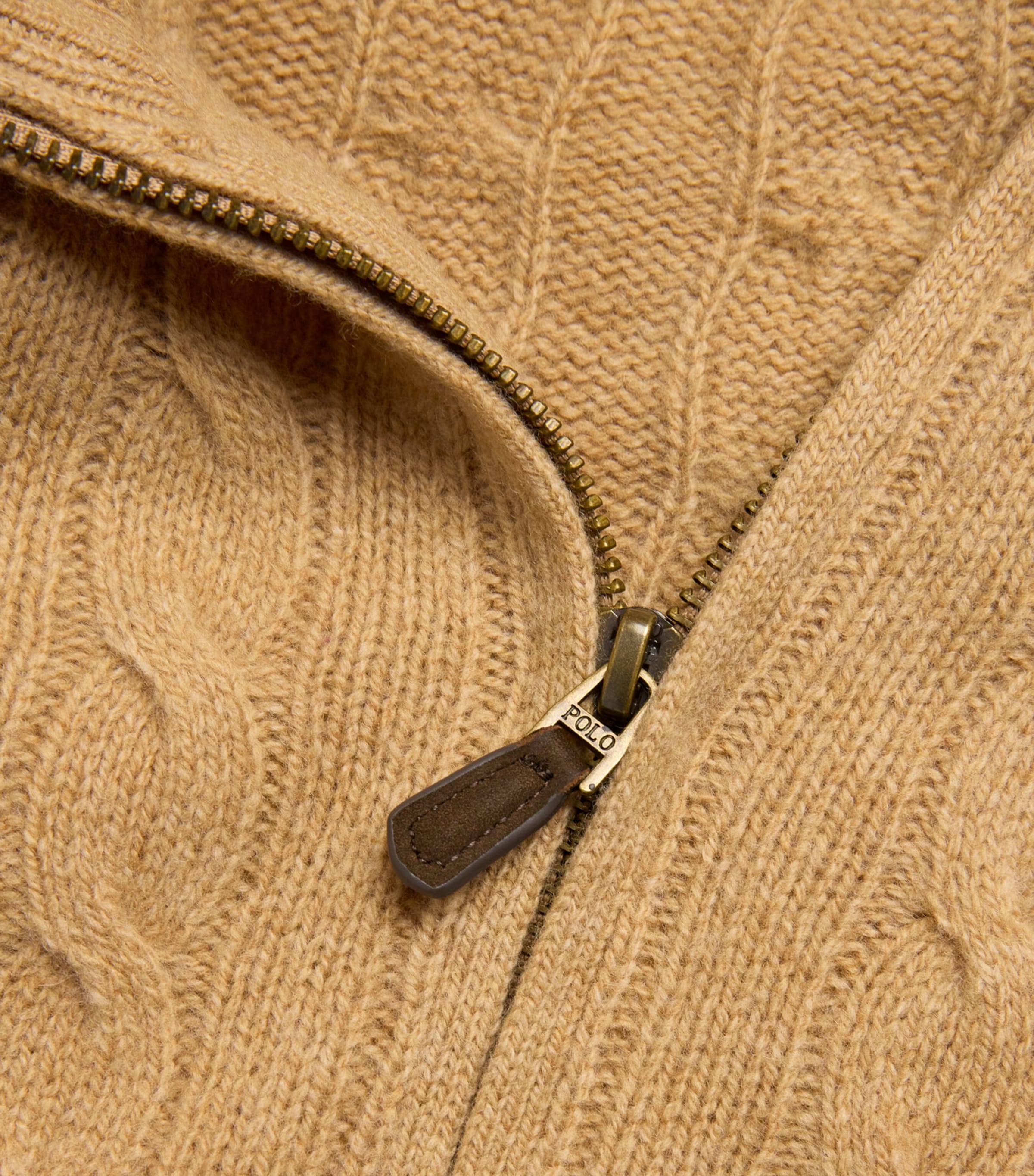 Wool-Cashmere Quarter-Zip Sweater BROWN Image 5