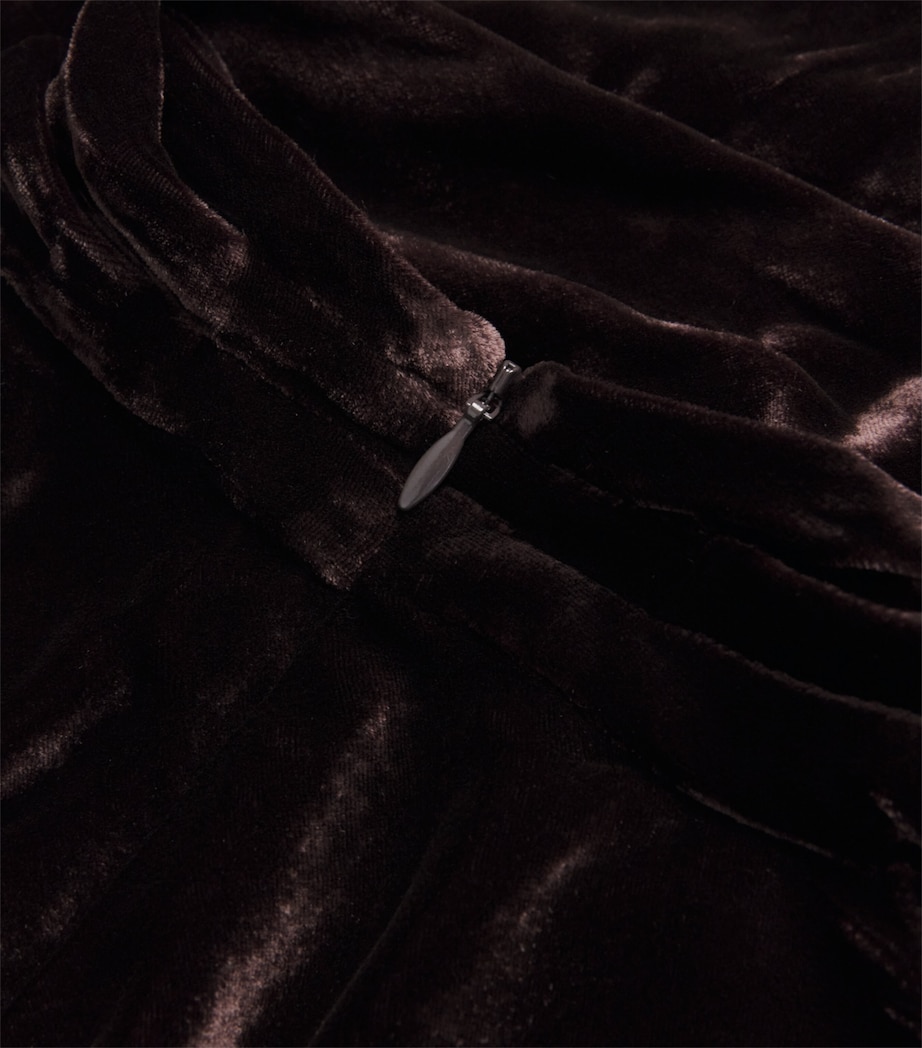 Velvet Cowl-Neck Top DOUBLE ESPRESSO Image 5