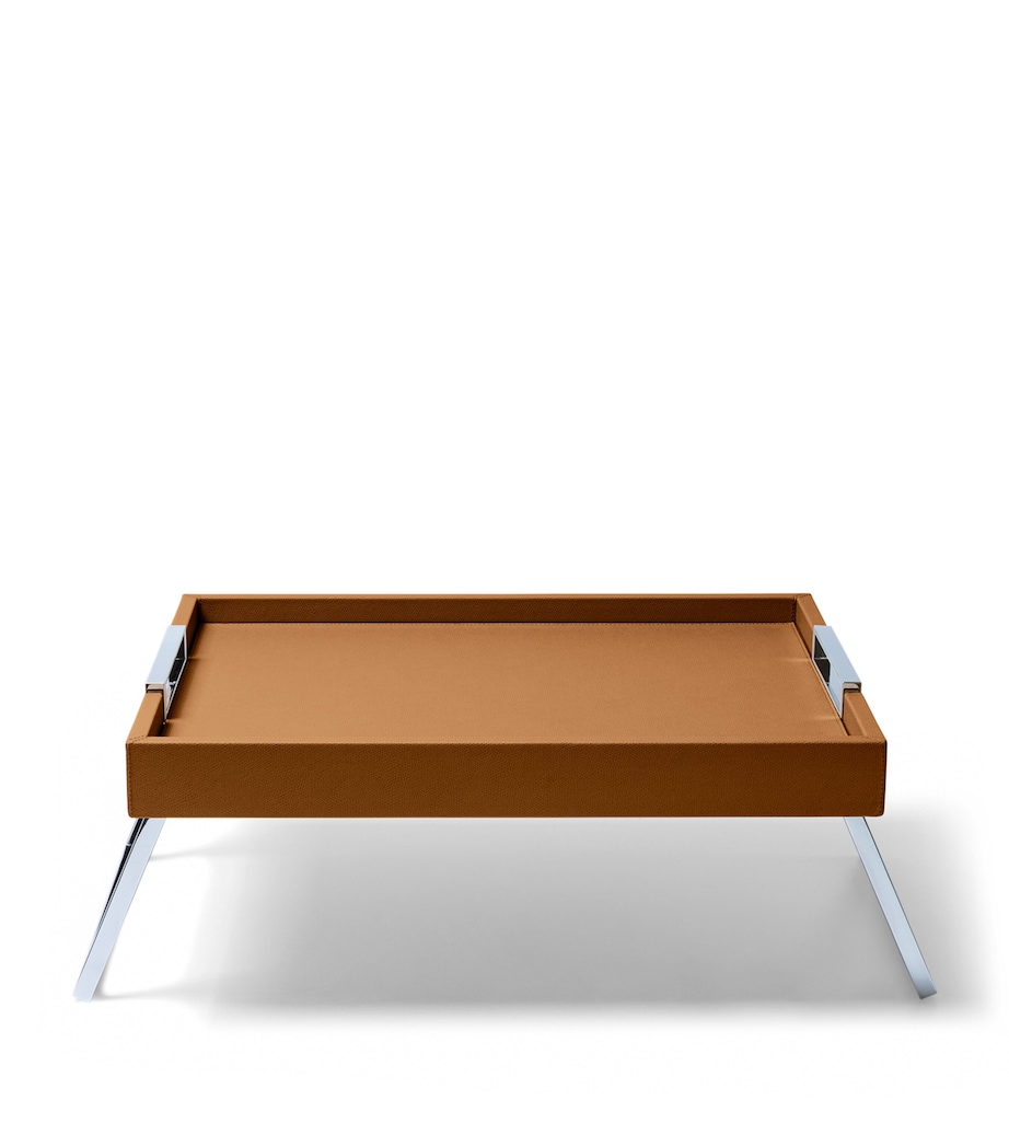 Frette Leather Otello Bed Tray Tabacco Image 2