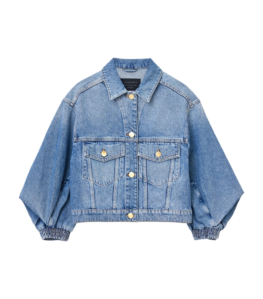 Organic Cotton Luca Denim Jacket MID INDIGO Image 1