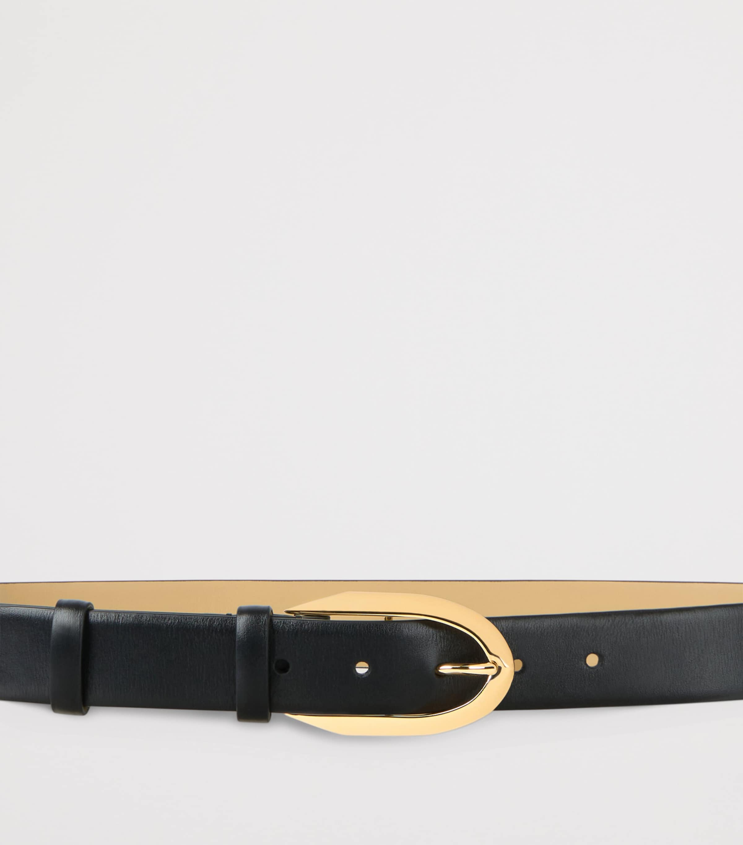 Leather Belt BLACK Image 3